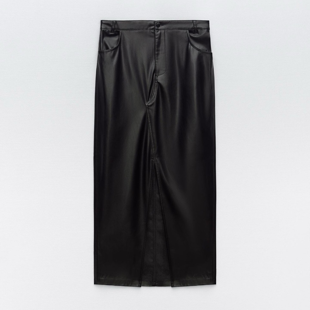 Zara Black Midi Skirt